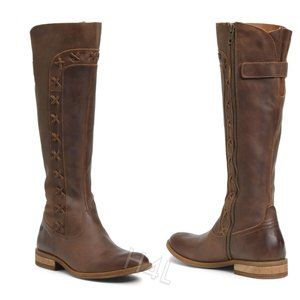 NWT Børn Albi Leather Stitched Tall High Boho Boots